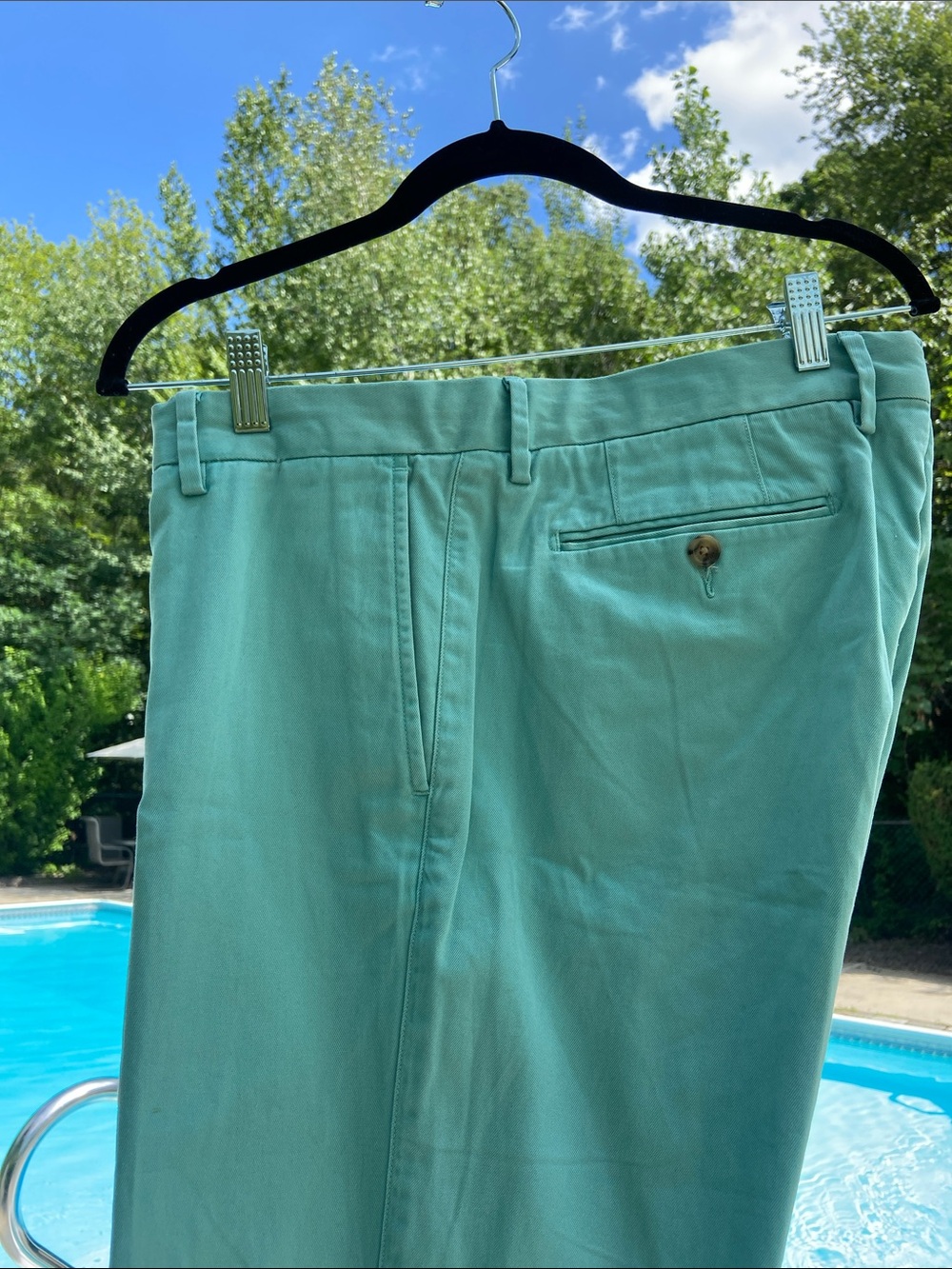 Polo Ralph Lauren stretch slim fit turquoise pants size 36/32